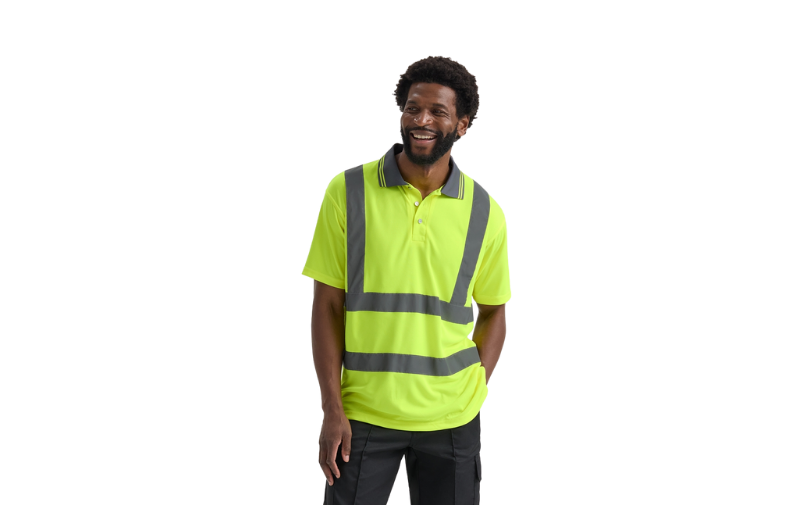 Hi-Vis Mens Short Sleeve Polo Shirt